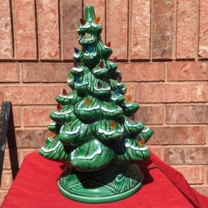 Vintage California Pottery Ceramic Christmas Tree